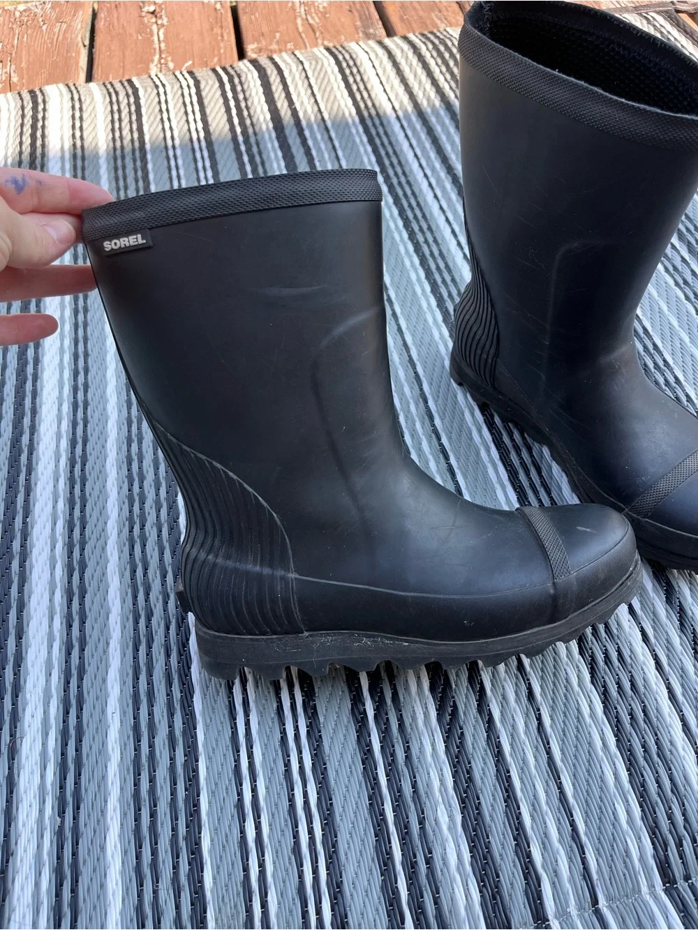 Sorel women’s Black Waterproof Rain Mud Boots